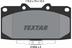 Textar Σετ τακάκια, Δισκόφρενα - 2185401
