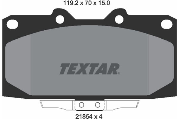 Textar Σετ τακάκια, Δισκόφρενα - 2185401