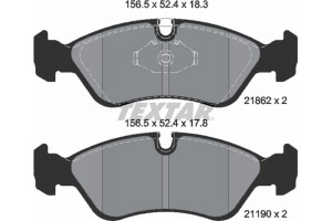 Textar Σετ τακάκια, Δισκόφρενα - 2186201