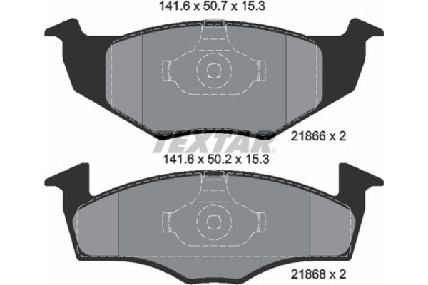 Textar Σετ τακάκια, Δισκόφρενα - 2186601 Textar Σετ τακάκια, Δισκόφρενα - 2186601