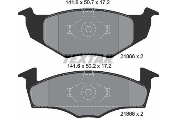 Textar Σετ τακάκια, Δισκόφρενα - 2186602