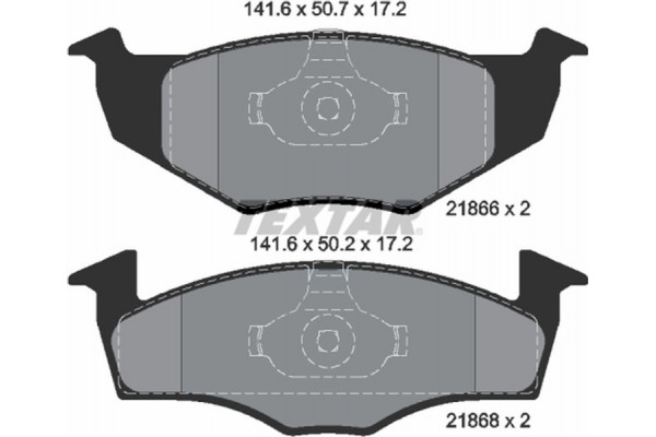 Textar Σετ τακάκια, Δισκόφρενα - 2186602 Textar Σετ τακάκια, Δισκόφρενα - 2186602