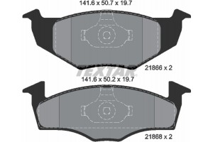 Textar Σετ τακάκια, Δισκόφρενα - 2186603