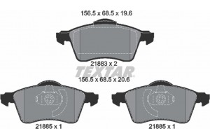 Textar Σετ τακάκια, Δισκόφρενα - 2188302