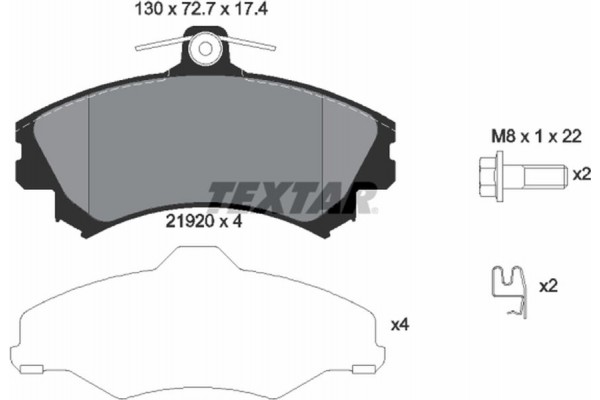 Textar Σετ τακάκια, Δισκόφρενα - 2192003 Textar Σετ τακάκια, Δισκόφρενα - 2192003
