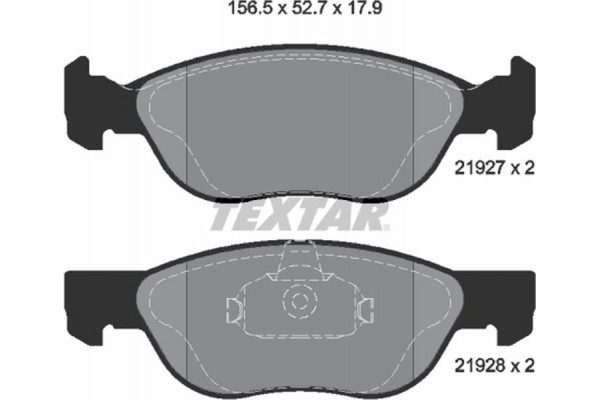 Textar Σετ τακάκια, Δισκόφρενα - 2192703 Textar Σετ τακάκια, Δισκόφρενα - 2192703