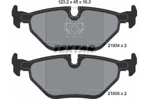 Textar Σετ τακάκια, Δισκόφρενα - 2193404