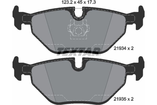 Textar Σετ τακάκια, Δισκόφρενα - 2193402 Textar Σετ τακάκια, Δισκόφρενα - 2193402