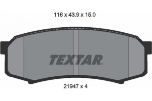 Textar Σετ τακάκια, Δισκόφρενα - 2194701