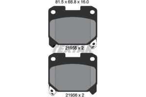 Textar Σετ τακάκια, Δισκόφρενα - 2195501