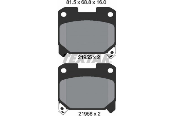 Textar Σετ τακάκια, Δισκόφρενα - 2195501 Textar Σετ τακάκια, Δισκόφρενα - 2195501