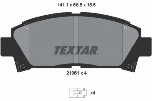 Textar Σετ τακάκια, Δισκόφρενα - 2196102