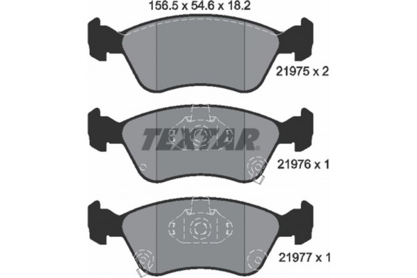 Textar Σετ τακάκια, Δισκόφρενα - 2197502 Textar Σετ τακάκια, Δισκόφρενα - 2197502