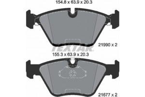 Textar Σετ τακάκια, Δισκόφρενα - 2199003