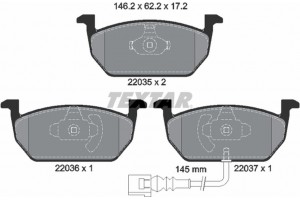 Textar Σετ τακάκια, Δισκόφρενα - 2203501