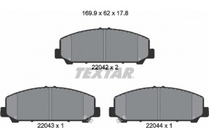 Textar Σετ τακάκια, Δισκόφρενα - 2204201