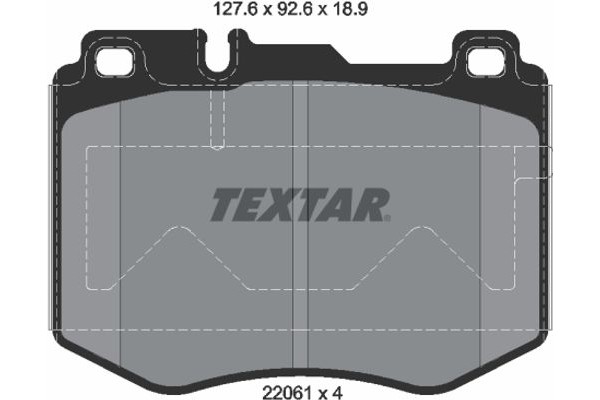 Textar Σετ τακάκια, Δισκόφρενα - 2206101