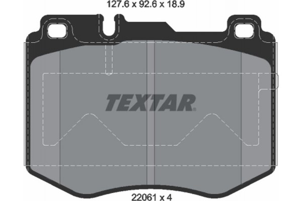 Textar Σετ τακάκια, Δισκόφρενα - 2206101 Textar Σετ τακάκια, Δισκόφρενα - 2206101