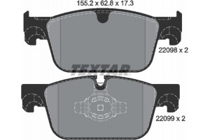 Textar Σετ τακάκια, Δισκόφρενα - 2209801