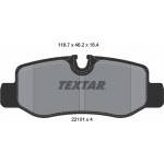 Textar Σετ τακάκια, Δισκόφρενα - 2210101 Textar Σετ τακάκια, Δισκόφρενα - 2210101
