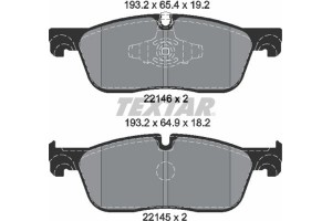Textar Σετ τακάκια, Δισκόφρενα - 2214601
