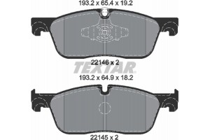 Textar Σετ τακάκια, Δισκόφρενα - 2214601
