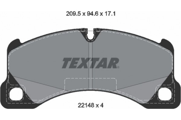 Textar Σετ τακάκια, Δισκόφρενα - 2214801