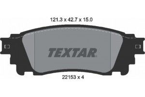 Textar Σετ τακάκια, Δισκόφρενα - 2215301