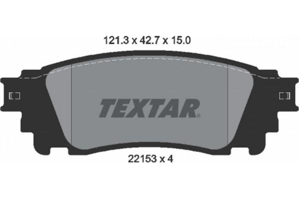 Textar Σετ τακάκια, Δισκόφρενα - 2215301 Textar Σετ τακάκια, Δισκόφρενα - 2215301