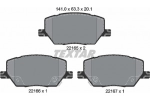 Textar Σετ τακάκια, Δισκόφρενα - 2216501