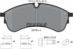 Textar Σετ τακάκια, Δισκόφρενα - 2217801