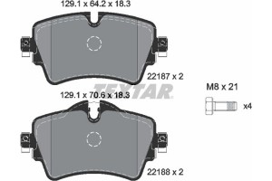 Textar Σετ τακάκια, Δισκόφρενα - 2218701