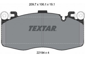 Textar Σετ τακάκια, Δισκόφρενα - 2219401