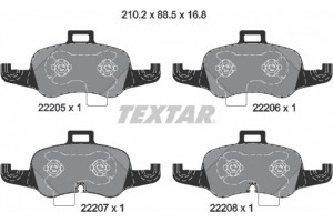 Textar Σετ τακάκια, Δισκόφρενα - 2220501