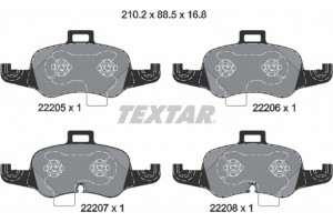 Textar Σετ τακάκια, Δισκόφρενα - 2220501