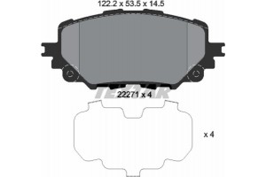 Textar Σετ τακάκια, Δισκόφρενα - 2227101