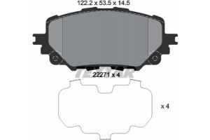 Textar Σετ τακάκια, Δισκόφρενα - 2227101
