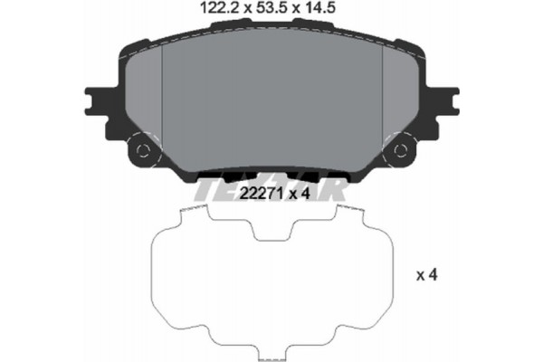 Textar Σετ τακάκια, Δισκόφρενα - 2227101 Textar Σετ τακάκια, Δισκόφρενα - 2227101