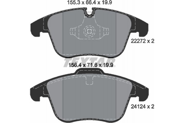 Textar Σετ τακάκια, Δισκόφρενα - 2227201 Textar Σετ τακάκια, Δισκόφρενα - 2227201