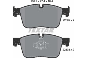 Textar Σετ τακάκια, Δισκόφρενα - 2230201