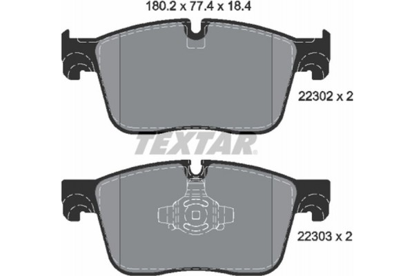 Textar Σετ τακάκια, Δισκόφρενα - 2230201 Textar Σετ τακάκια, Δισκόφρενα - 2230201