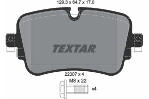 Textar Σετ τακάκια, Δισκόφρενα - 2230701