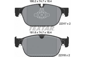Textar Σετ τακάκια, Δισκόφρενα - 2231701