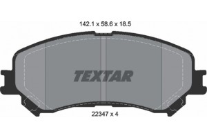 Textar Σετ τακάκια, Δισκόφρενα - 2234701