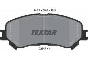 Textar Σετ τακάκια, Δισκόφρενα - 2234701