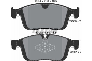 Textar Σετ τακάκια, Δισκόφρενα - 2238601