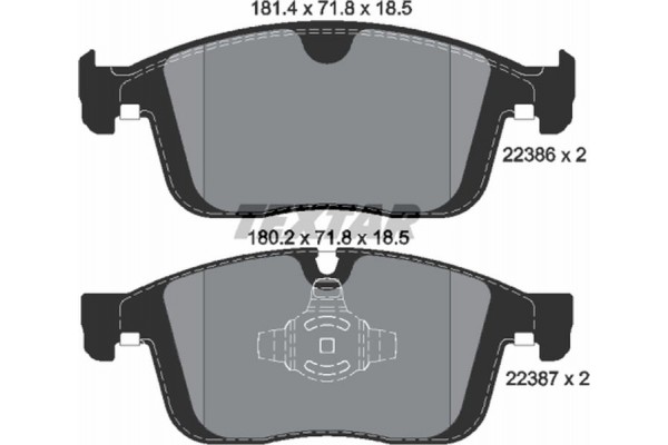 Textar Σετ τακάκια, Δισκόφρενα - 2238601 Textar Σετ τακάκια, Δισκόφρενα - 2238601