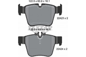 Textar Σετ τακάκια, Δισκόφρενα - 2242301