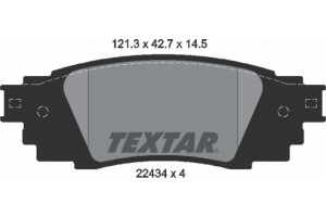 Textar Σετ τακάκια, Δισκόφρενα - 2243401