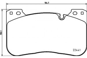 Textar Σετ τακάκια, Δισκόφρενα - 2244101